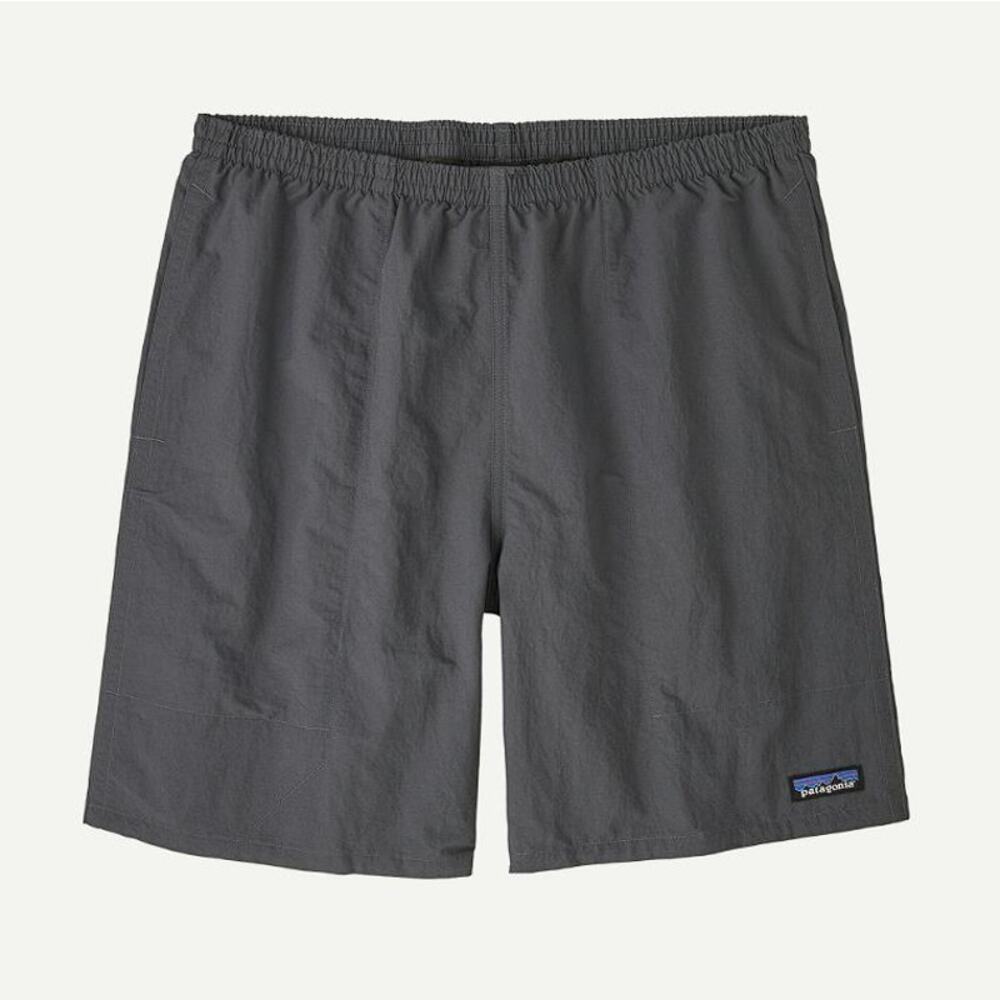 PATAGONIA Men's Baggies Longs 7" Size S In Forge Grey